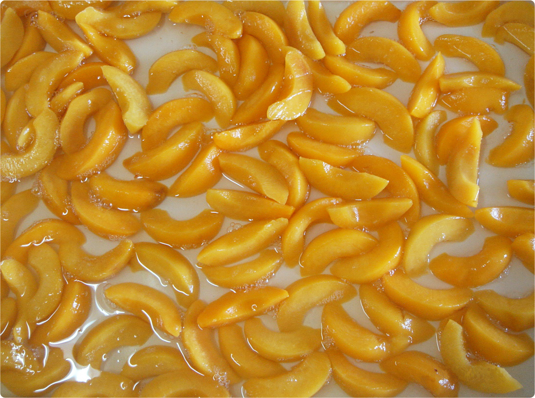 name：Peeled yellow peach slices in light syrup
nums：1998